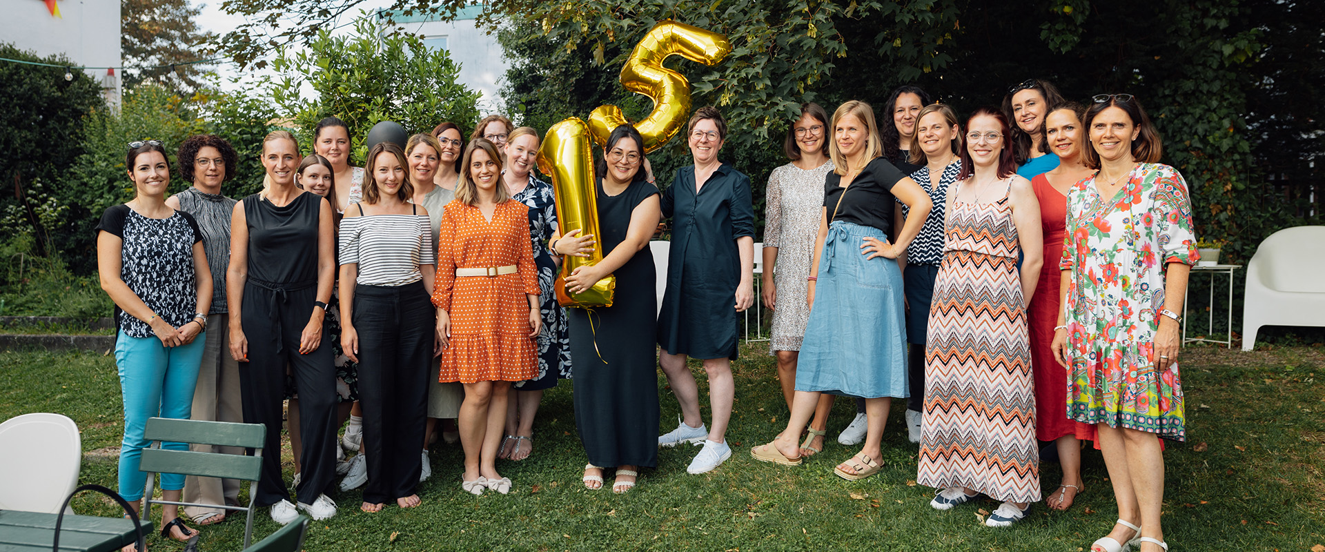 Teambild Graduate Campus am 15-jährigen Jubiläum