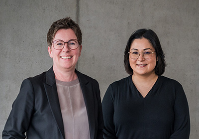 Das Geschäftsleitungsteam des Graduate Campus mit Marie Adam und Dr. Alexandra Jürgens