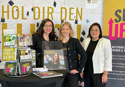 Messeteam Anja, Katharina und Marie